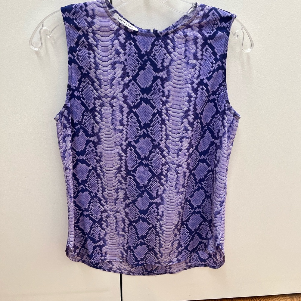 Equipment XS Silk Tank Top
